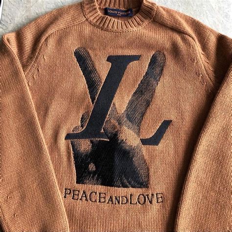 louis vuitton peace and love sweatshirt|Louis Vuitton sweatshirts for men.